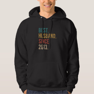 Best Husband Since 2013  9th Wedding Aniversary Fo Hoodie