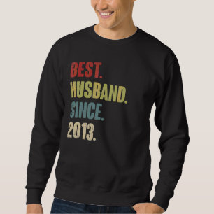 Best Husband Since 2013 9th Wedding Aniversary Re Sweatshirt