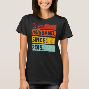 Best Husband Since 2015 7 Years 7th Wedding Annive T-Shirt