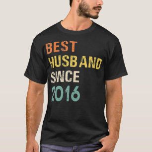 Best husband since 2016 funny vintage gift from wi T-Shirt