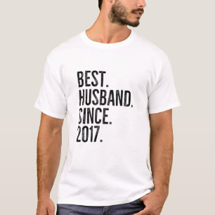 Best Husband Since 2017 Epic Couple Wedding Annive T-Shirt