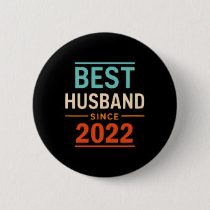 Best Husband Since 2022 2th Wedding Anniversary 2 6 Cm Round Badge