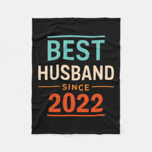 Best Husband Since 2022 2th Wedding Anniversary 2  Fleece Blanket