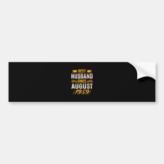 Best Husband Since August 1959 - Funny 61st Bumper Sticker