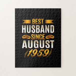 Best Husband Since August 1959 - Funny 61st Jigsaw Puzzle