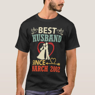 Best Husband Since March 2002 Wedding Married 21 Y T-Shirt