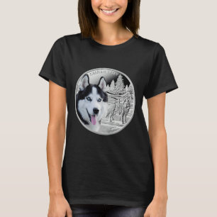 Best Husky Dad Ever Blue Eyed T-Shirt