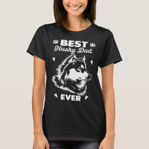 Best Husky Dad Siberian Husky T-Shirt