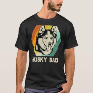 Best Husky Design For Dad Men Siberian Husky Pet D T-Shirt