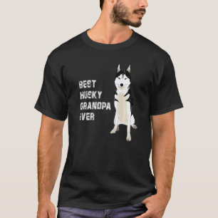 Best Husky Grandpa Ever Men's Father's Day T-Shirt