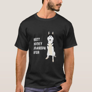 Best Husky Grandpa Ever Men's Father's Day T-Shirt