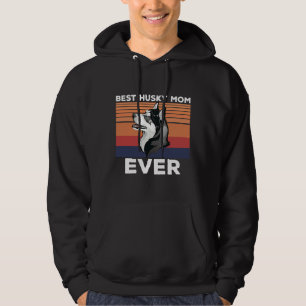 Best Husky Mom Ever  Idea For Husky Dad Husky Mom  Hoodie