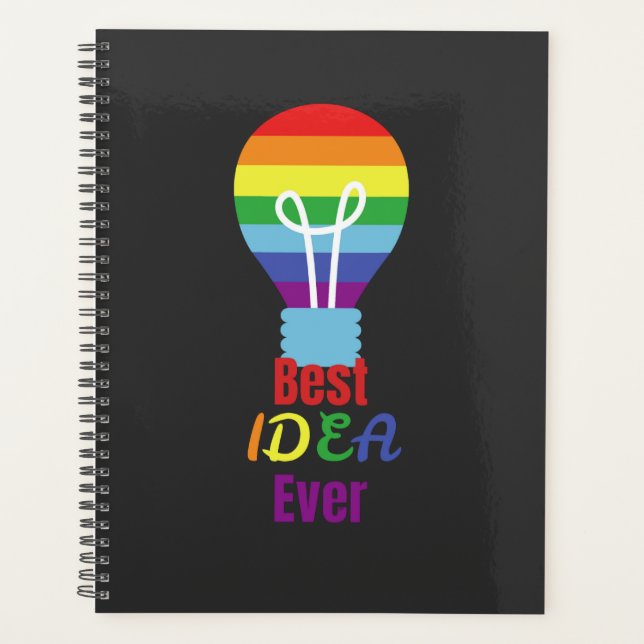 Best Idea Ever Pride. Planner (Front)