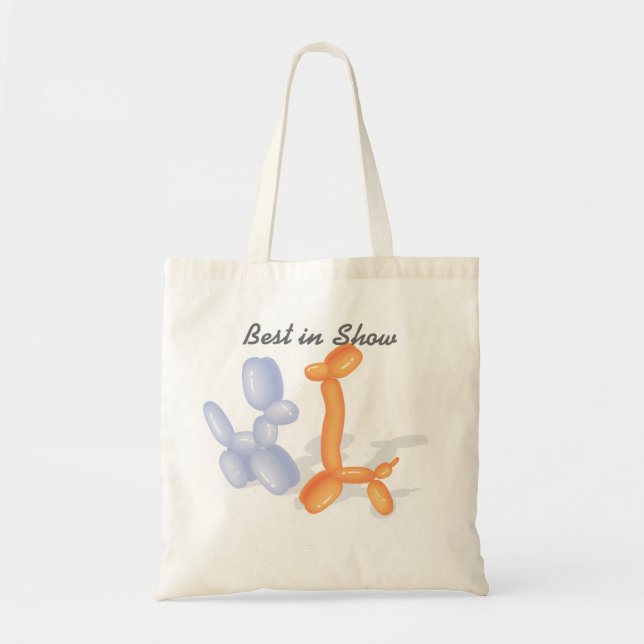 Best in Show with Balloon dogs funny Tote Bag (Front)
