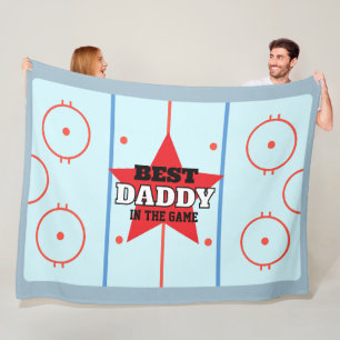 Best in the Game Hockey Rink Personalised Gift Fleece Blanket