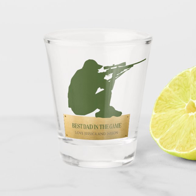 Best in the Game Personalised Gift Shot Glass (Front)