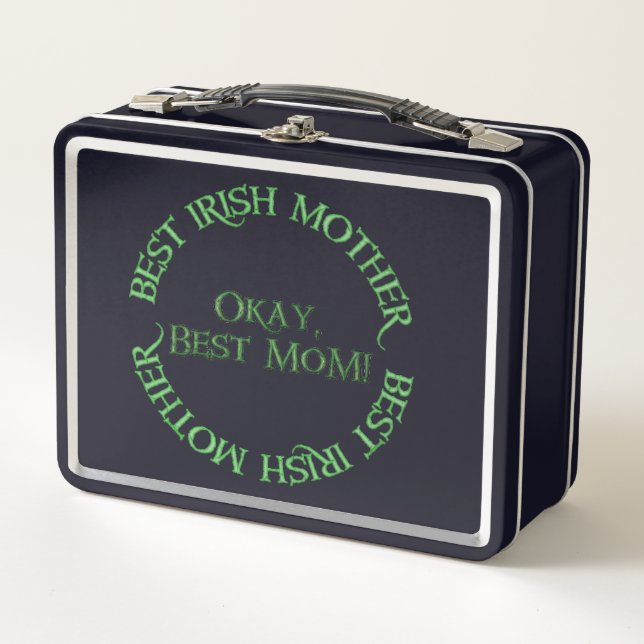Best Irish Mother black lunchbox (Front)