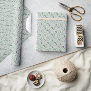 Best Irish Mother gray glossy wrapping paper