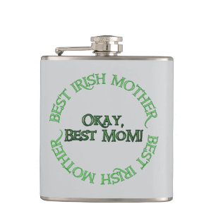 Best Irish Mother grey wrapped flask
