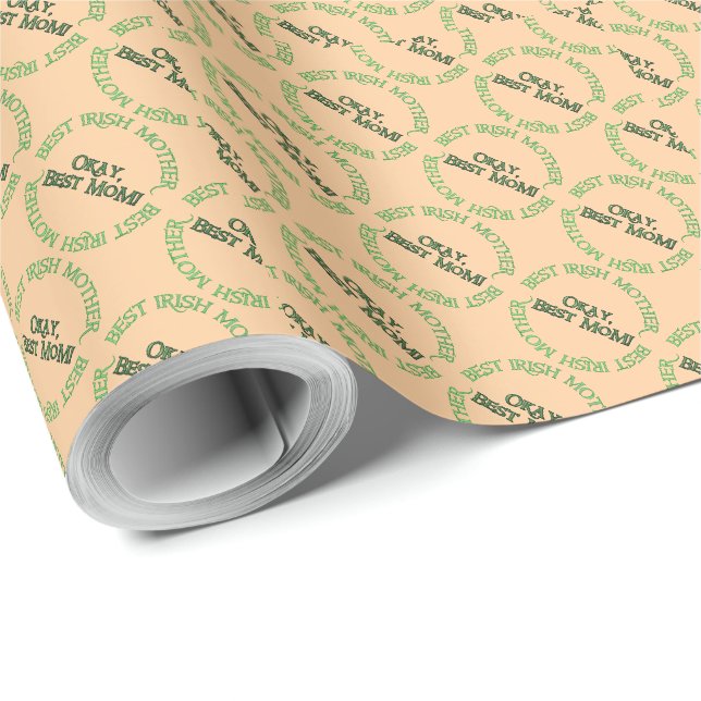 Best Irish Mother tan matte wrapping paper (Roll Corner)