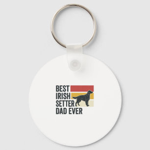 Best Irish Setter Dad Ever Vintage Dog Lover Desig Key Ring