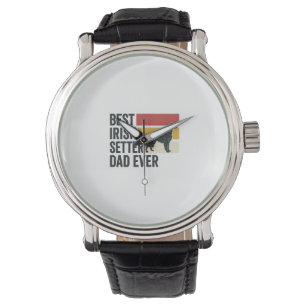 Best Irish Setter Dad Ever Vintage Dog Lover Desig Watch
