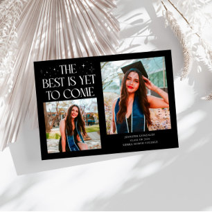 Best Is Yet To Come Black Grad Photo Announcement