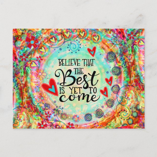 “Best is Yet to Come” Inspirivity Postcard (Front)