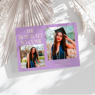 Best Is Yet To Come Wisteria Grad Photo Announcement