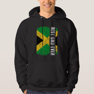 Best Jamaican Dad Ever Jamaica Flag Daddy Father's Hoodie