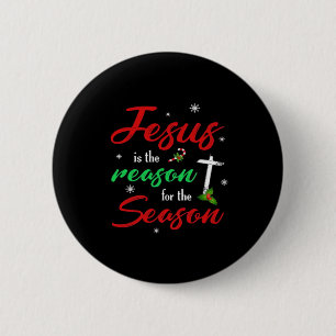Best Jesus Is For Season Christmas Holiday 6 Cm Round Badge