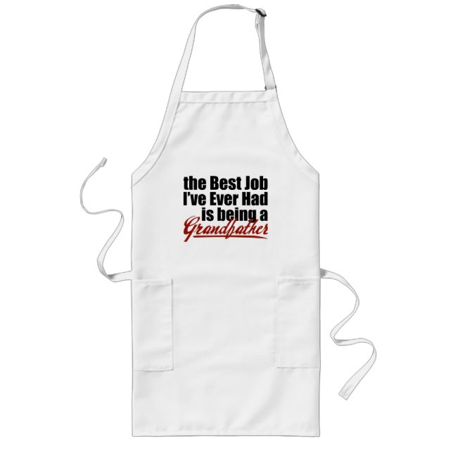 Best Job is Being a Grandfather Long Apron (Front)