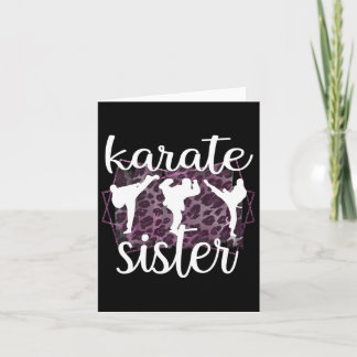 Best Karate Sister Proud Karate Sis  Card