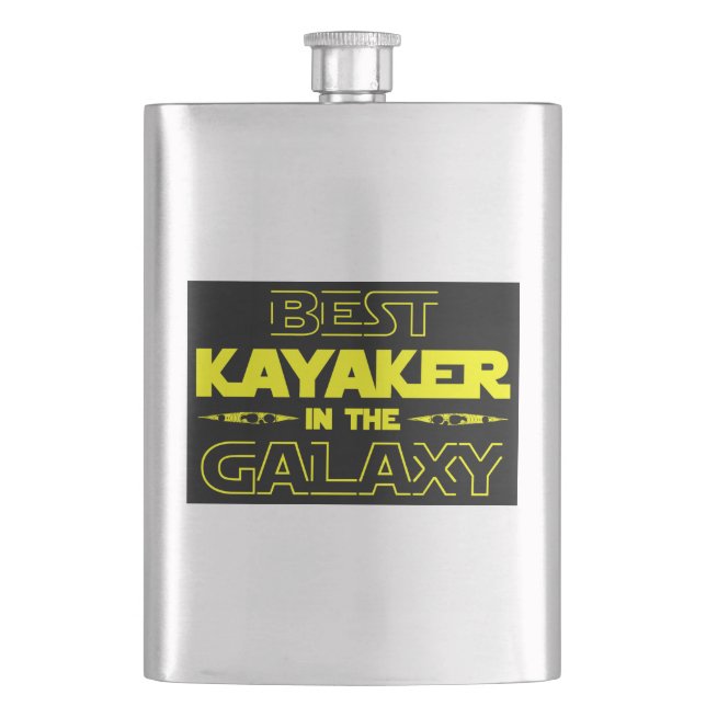 Best Kayaker In The Galaxy Hip Flask (Front)