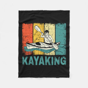 Best Kayaking Art For Men Women Kayaking Fishing K Fleece Blanket