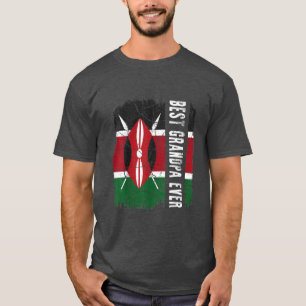 Best Kenyan Grandpa Ever Kenya Flag Father's Day T-Shirt