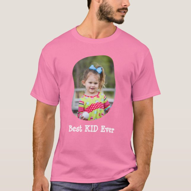 Best KID Ever good kid upload your family photo T-Shirt (Front)