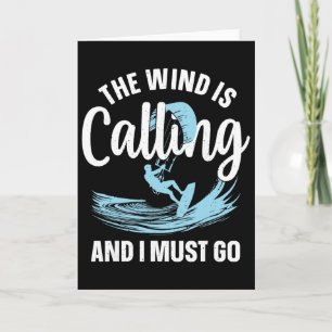 Best Kitesurfing Art For Men Women Kiteboarding Ki Card