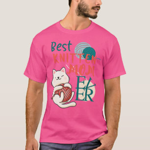 Best Knitten Mum Ever Cute Funny Cat Pun T-Shirt