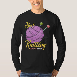 Best Knitting Mom Ever Crocheting Yarn Mother s Da T-Shirt