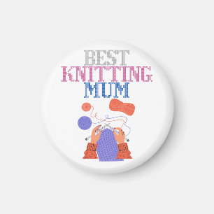 Best knitting mum 01 magnet