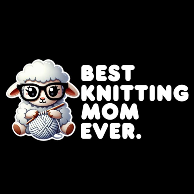 Best Knitting Mum Ever Funny Saying Tote Bag (Creator Uploaded)
