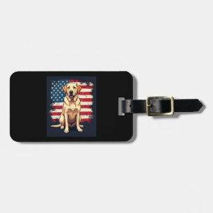 Best Labrador For Men Women Yellow Lab Dog Retriev Luggage Tag