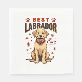 Best Labrador Parent Ever Vintage Labrador Retriev Napkin