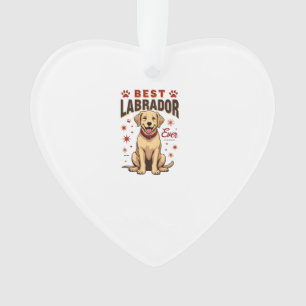 Best Labrador Parent Ever Vintage Labrador Retriev Ornament