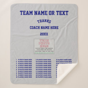 Best Lacrosse Coach Gifts, ALL Players, Coach Team Sherpa Blanket