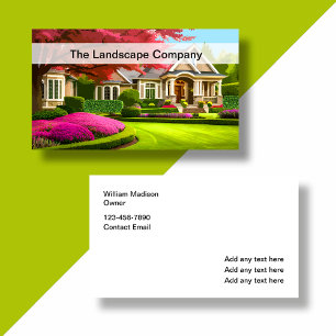 Best Lawn And Landscaping Business Cards New