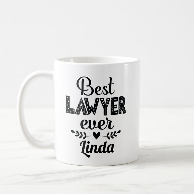 Best Lawyer Ever Appreciation Gift Coffee Mug (Left)