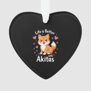 Best life with Akita Tank Top Ornament