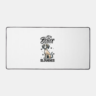 Best life with Arabian Greyhound Desk Mat